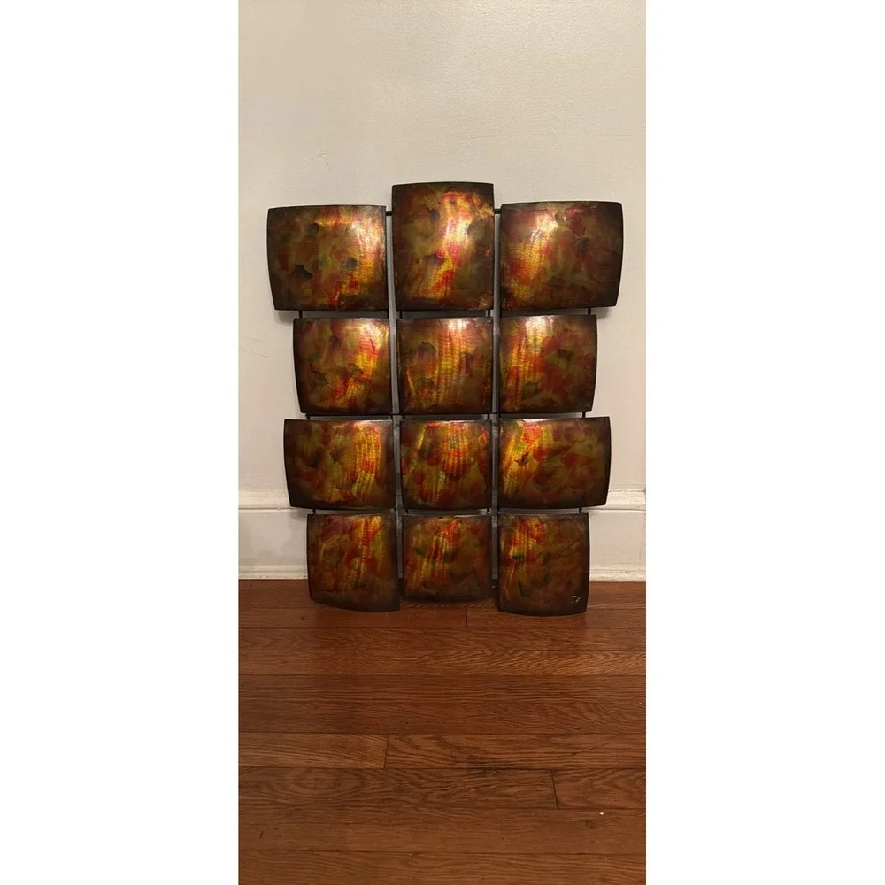Vintage Pier 1 Metal Wall‎ Art Sculpture Mid Century Modern Curtis Jere Style